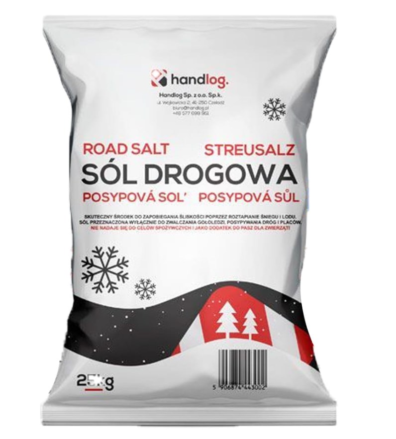 sól drogowa z antyzbrylaczem 25 kg